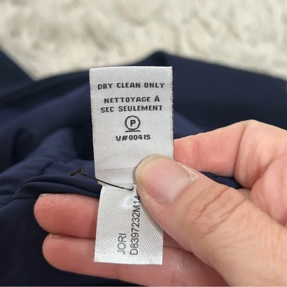 Diane Von Furstenberg Navy Blue Ruched Cap Sleeve Cocktail Dress - Picture 13 of 16